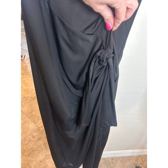 I.N.C. International Concepts Women's Tie Front Midi Dress Black Size Small 4-8 - Picture 8 of 12